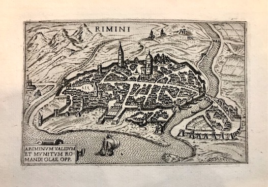 Valegio (o Valeggio o Valesio) Francesco Rimini. Ariminum validum et munitum Romandiolae opp. 1590 ca. Venezia